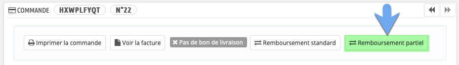 Générer un remboursement partiel dans PrestaShop